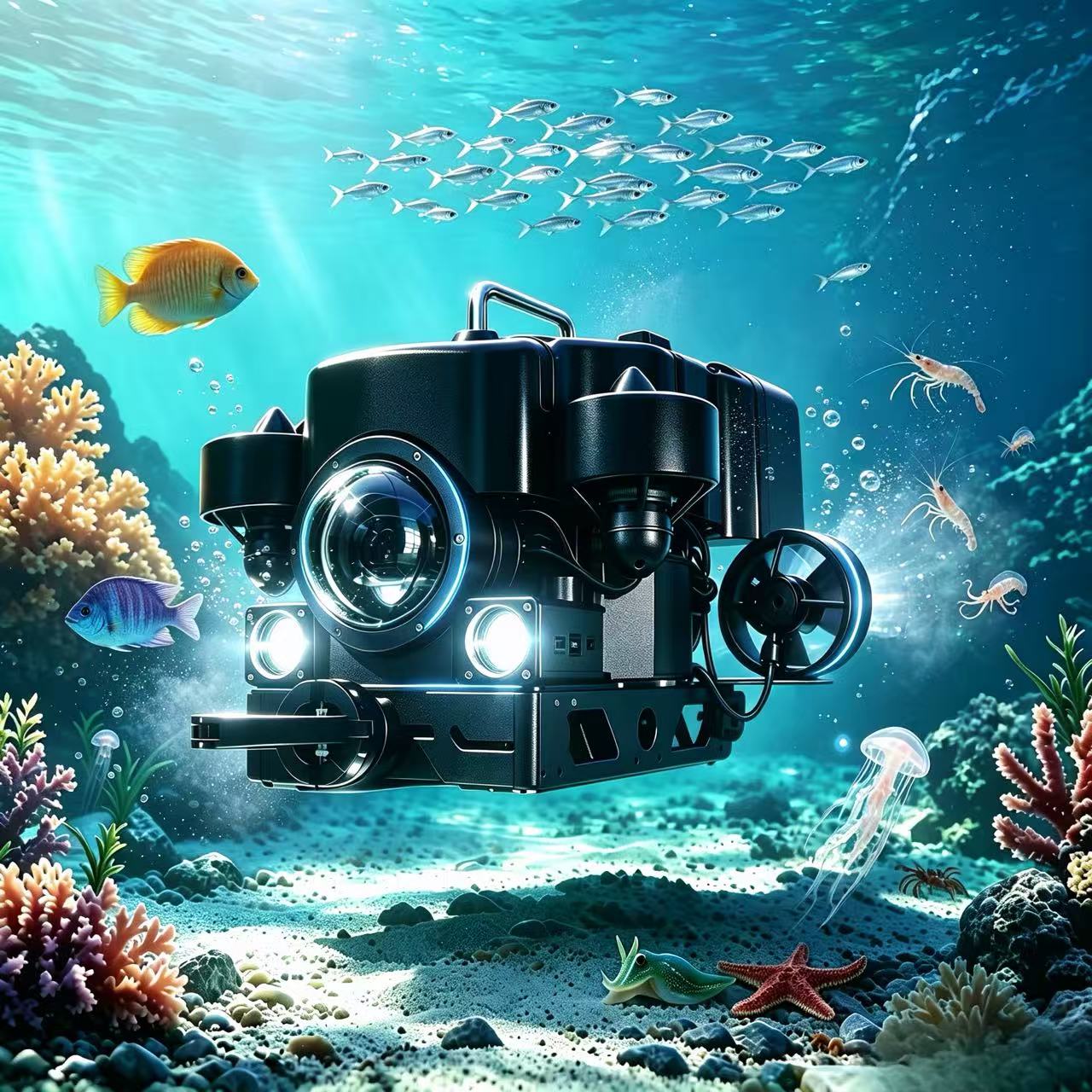 Underwater Camera - ROV FD-Smart5T 100m sous-marin, 5 propulseurs